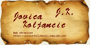 Jovica Koljančić vizit kartica
